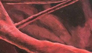Artwork from the Sock Gallery of red shapes